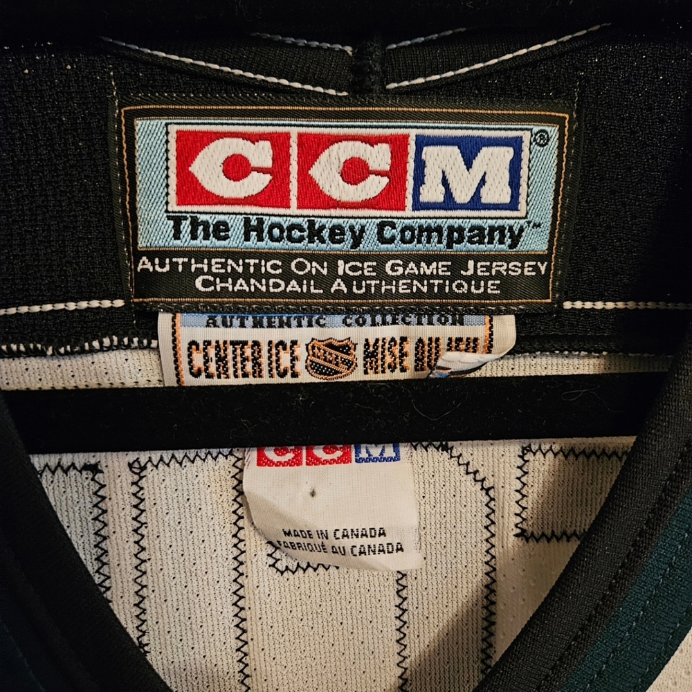 Rare Vintage Dallas Stars Captain Derian Hatcher Authentic CCM OnIce Game Jersey